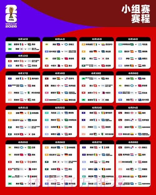 2026世界杯赛程详细安排全程直播怎么看